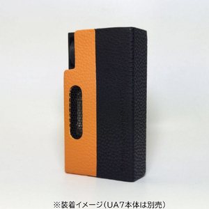 shanling UA7専用PUレザーケース ブラック・オレンジ UA7CASEOR-イメージ3