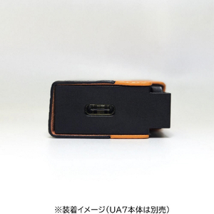 shanling UA7専用PUレザーケース ブラック・オレンジ UA7CASEOR-イメージ5