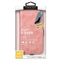 PGA iPhone 16 Pro Max用フリップカバー ダスティピンク PG-24DFP03PK