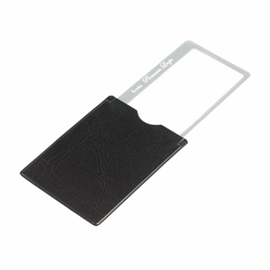 ケンコー 極薄カード型拡大鏡ストッパー付き シルバー KTL015NSV-イメージ1