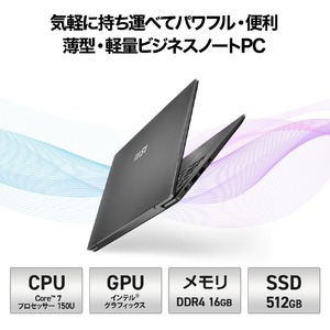 MSI ノートパソコン オリジナル Modern 14 F1M プラチナグレイ MODERN-14-F1MG-5148JP-イメージ7