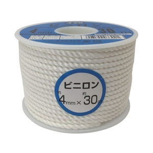 ユタカメイク ロープ ビニロンロープボビン巻 4φ×30m FC723GJ-3676854-イメージ1