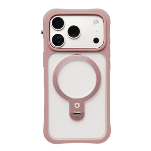 Ｈａｍｅｅ iPhone18 Pro/17 Pro用 MAGSYNQ ｽﾀﾝﾄﾞｹｰｽ IFACE LEANY ダスティピンク 41-193598-イメージ1