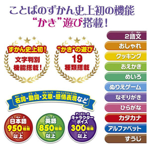 タカラトミー よみかきレッスン!マジカルボードずかん ディズニーキャラクターズ マジカルプレイタイム (P)パープル ﾖﾐｶｷﾏｼﾞｶﾙﾎﾞ-ﾄﾞｽﾞｶﾝﾃﾞｲｽﾞﾆ--イメージ12