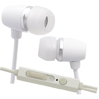 たのしいかいしゃ マイク付きカナル型イヤフォン シルキーホワイト TAAM3SWH