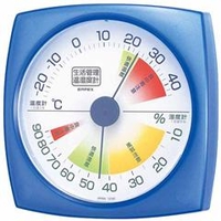 エンペックス 生活管理温湿度計 ブルー TM-2436