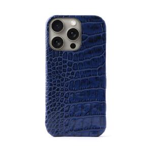 ABBI SIGNATURE iPhone 16 Pro用LIPARI イタリアンレザー MagSafe対応バックカバー ネイビー ABS27360I16PR-イメージ2