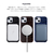 ABBI SIGNATURE iPhone 16 Pro用LIPARI イタリアンレザー MagSafe対応バックカバー ネイビー ABS27360I16PR-イメージ10