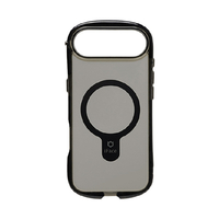 Hamee iPhone Air用MagSynqケース iFace Look in Clear Hybrid ブラック/フロスト 41-183605