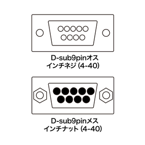 サンワサプライ ジェンダーチェンジャー(D-sub9pinコネクタオスメス) AD9S-MFK-イメージ3