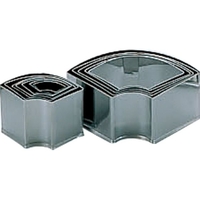 エムテートリマツ 18-8 パテ抜型 末広(扇)12pcsセット FCM7414-026110001