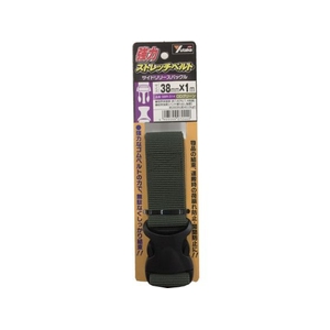 ユタカメイク 強力ストレッチベルト 38mm×1m バックル ODグリーン 40ODグリーン3811.7(±0.3) FC961FW-8556067-イメージ1