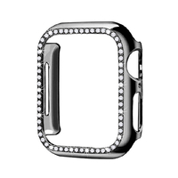 GAACAL Apple Watch Series 7-8 [45mm]用スワロフスキーフレーム ブラック W00058BK6