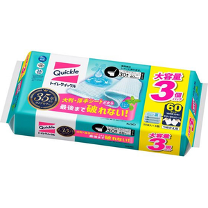 KAO トイレクイックル つめかえ用 スーパージャンボパック 30枚 FCD605P-イメージ1