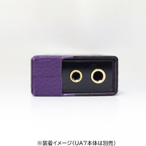 shanling UA7専用PUレザーケース ブラック・パープル UA7CASEPRP-イメージ4