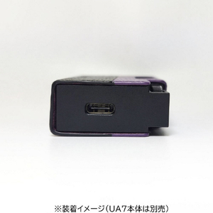 shanling UA7専用PUレザーケース ブラック・パープル UA7CASEPRP-イメージ5