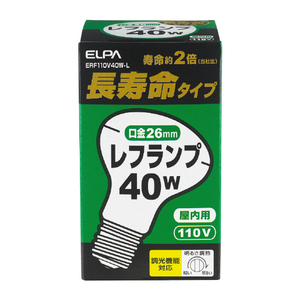エルパ 長寿命レフランプ 40W E26 ERF110V40W-L-イメージ1