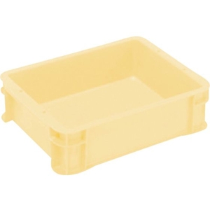 ヒシ/S型コンテナ パステルイエロー 有効内寸312×237×83mm FCA047W-3689338-イメージ1