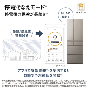パナソニック 【フレンチドア】501L 6ドア冷凍冷蔵庫 パールホワイト NR-F50HY3-W-イメージ14