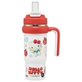 スケーター ハンドル付ストロータンブラ KTぷっくりバルーン 830ml STSTB9ｷﾃｲ