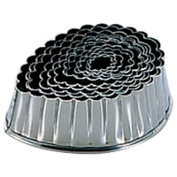 エムテートリマツ 18-0 パテ抜型 木の葉 12pcsセット FCM7415-026111001