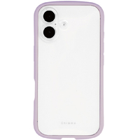 NATURAL　design iPhone17用 背面型ケース CHROME-CLEAR ココア IP25-61-CHC10