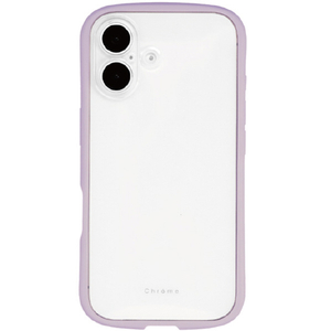 NATURAL　design iPhone17用 背面型ケース CHROME-CLEAR ココア IP25-61-CHC10-イメージ1