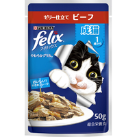 ネスレ日本 ピュリナフィリックス パウチ やわらかグリル 成猫 ビーフ 50g ﾌｲﾘﾂｸｽﾊﾟｳﾁｾｲﾈｺﾋﾞ-ﾌ50G
