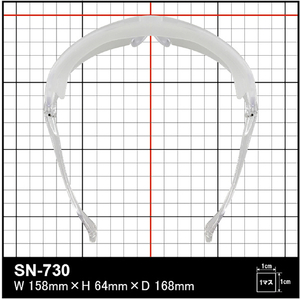 ＹＡＭＡＭＯＴＯ 一眼型セーフティグラス レンズ色クリア テンプルカラークリア ＪＩＳ規格品 YAMAMOTO 一眼型保護メガネ SN-730CLA-イメージ7