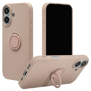 ラスタバナナ iPhone 17用TPUリングケース スモーキーピンク 8937IP5ATPRSPK-イメージ1