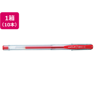 三菱鉛筆 ユニボールシグノ エコライター 0.5mm 赤 10本 1箱(10本) F833372-UM100EW.15-イメージ1