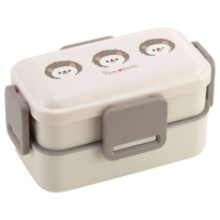スケーター 抗菌2段ふわっと弁当箱 PomponHネズミ 600ml FC456PS-PFLW4AG