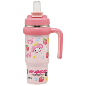 スケーター ハンドル付ストロータンブラ MMぷっくりバルーン 830ml STSTB9ﾏｲﾒﾛﾃﾞｲ-イメージ1