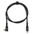 アイネックス PD240W対応 USB2．0 Type-Cケーブル C横L型 - C 1m ブラック U20CC-LM10P24-イメージ1