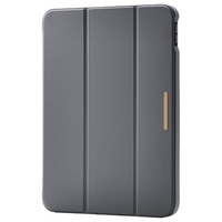 エレコム iPad(A16) フラップケース 薄型軽量 CHIC STYLE スリープ対応 チャコールグレー TB-A25RWVJM3GY