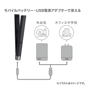 ニトリ モバイルヘアアイロンNY9741DGY e angle select ダークグレー ﾓﾊﾞｲﾙﾍｱｱｲﾛﾝNY9741DGY-イメージ4