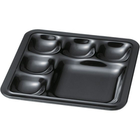 若泉漆器 ニュービュッフェプレート バラエティー深 黒 FC872KY-0260950