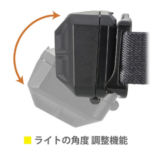 オーム電機 LEDヘッドライト ワレッド 100ルーメン LC-H100-K-イメージ3