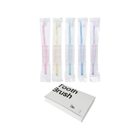 ストリックスデザイン 歯科用歯ブラシ やわらかめ 5色アソート 20本 FCG883V-KN-081