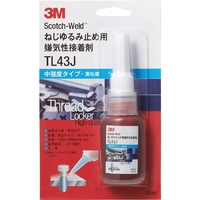 ３Ｍ Ｓｃｏｔｃｈ－Ｗｅｌｄ ねじゆるみ止め用嫌気性接着剤 ＴＬ４３Ｊ １０ｍｌ 3M 3M［［TM上］］ スコッチ・ウェルド［［TM上］］中強度タイプ(取り外し可能) TL43J 10ML