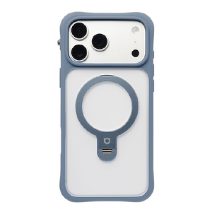 Ｈａｍｅｅ iPhone18 Pro Max/17 Pro Max用 MAGSYNQ ｽﾀﾝﾄﾞｹｰｽ IFACE LEANY ペールブルー 41-193628-イメージ1