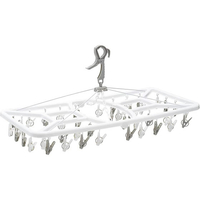 ストリックスデザイン WHITE LAUNDRY 角ハンガー ピンチ42P FCG884V-SB-093