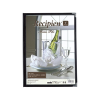 セキセイ メニューファイル A4 ブラック FCE235U-ME-1000-60