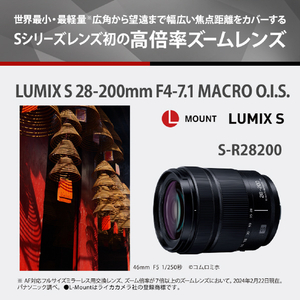 パナソニック デジタル一眼カメラ用交換レンズ LUMIX S-R28200-イメージ8