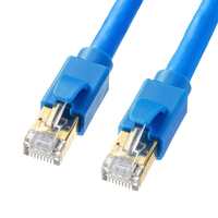 サンワサプライ カテゴリ8LANケーブル(3m) ブルー KB-T8-03BL