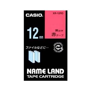 カシオ カシオネームランドテープ XR-12RD カシオ カシオネームランドテープ XR-12RD