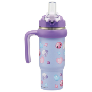 スケーター ハンドル付ストロータンブラ KUぷっくりバルーン 830ml STSTB9ｸﾛﾐ-イメージ2