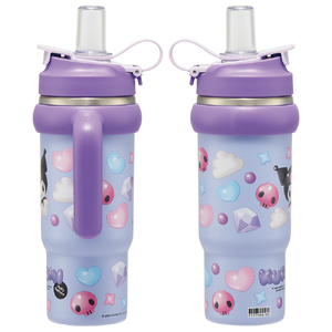 スケーター ハンドル付ストロータンブラ KUぷっくりバルーン 830ml STSTB9ｸﾛﾐ-イメージ3