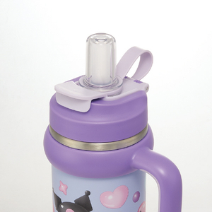 スケーター ハンドル付ストロータンブラ KUぷっくりバルーン 830ml STSTB9ｸﾛﾐ-イメージ5