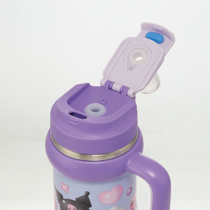 スケーター ハンドル付ストロータンブラ KUぷっくりバルーン 830ml STSTB9ｸﾛﾐ-イメージ6